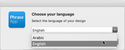 Switching the language of our design right in Sketch with the Phrase plugin | Phrase