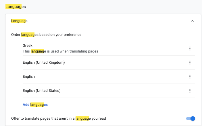  Chrome Language List | Phrase