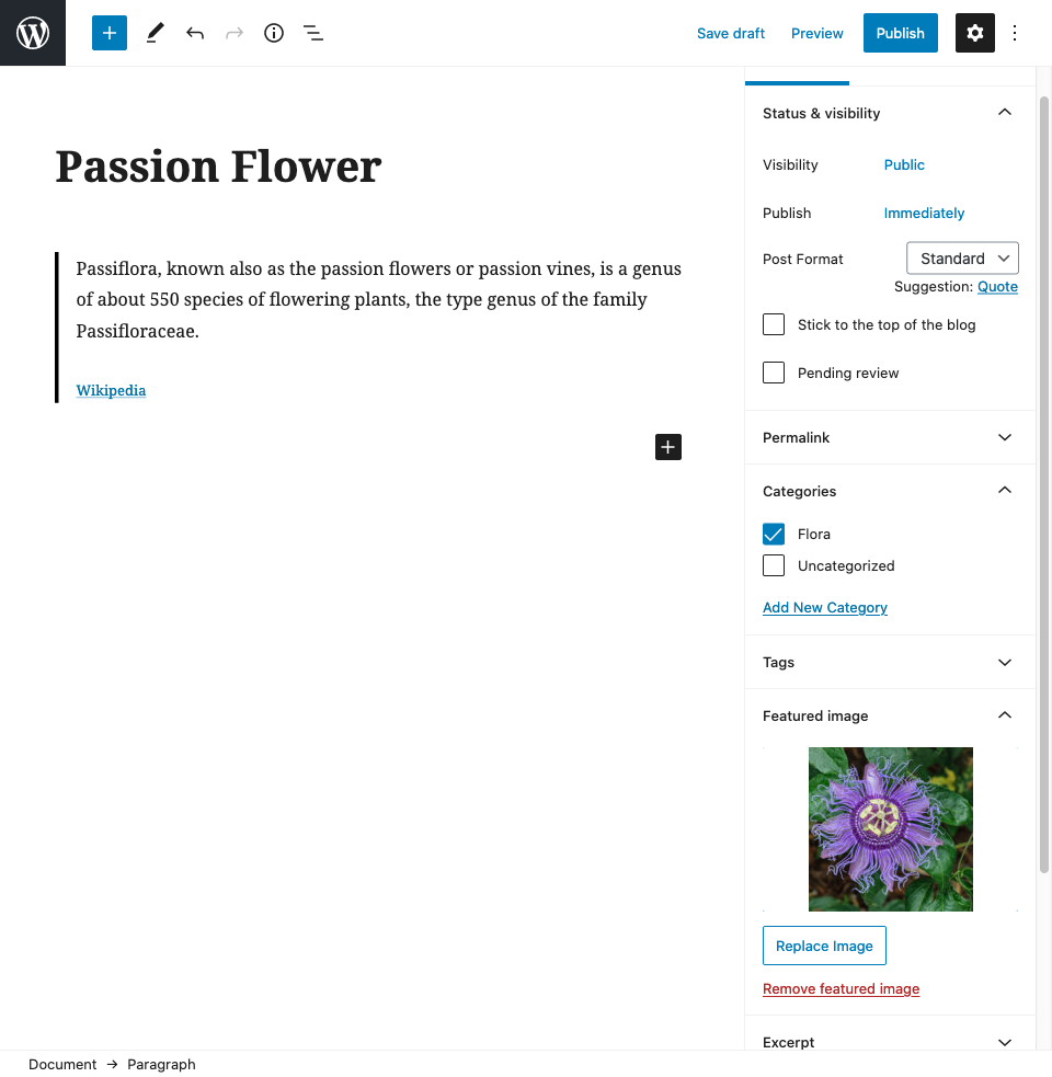 Adding a WordPress post | Phrase