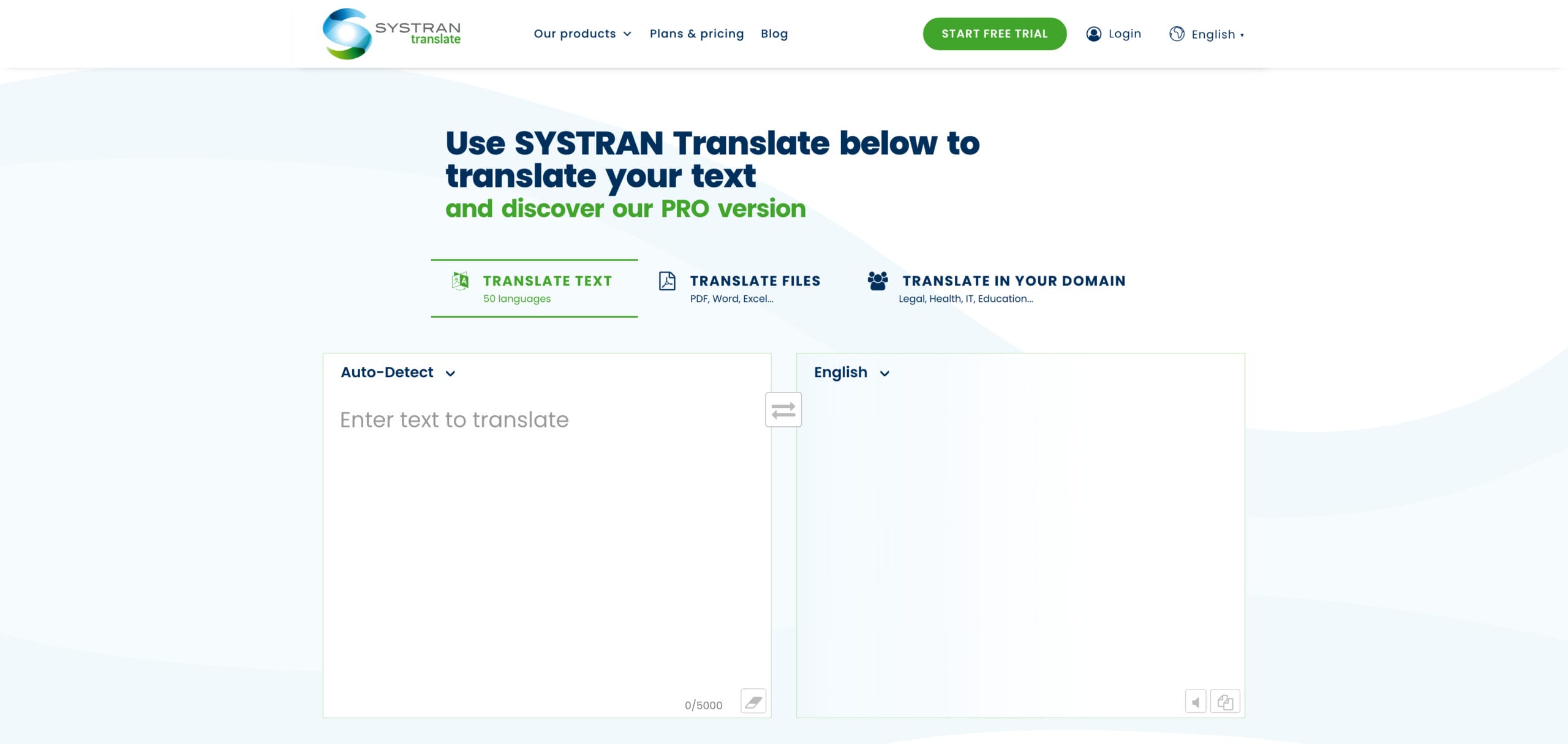 Systran Translate UI | Phrase