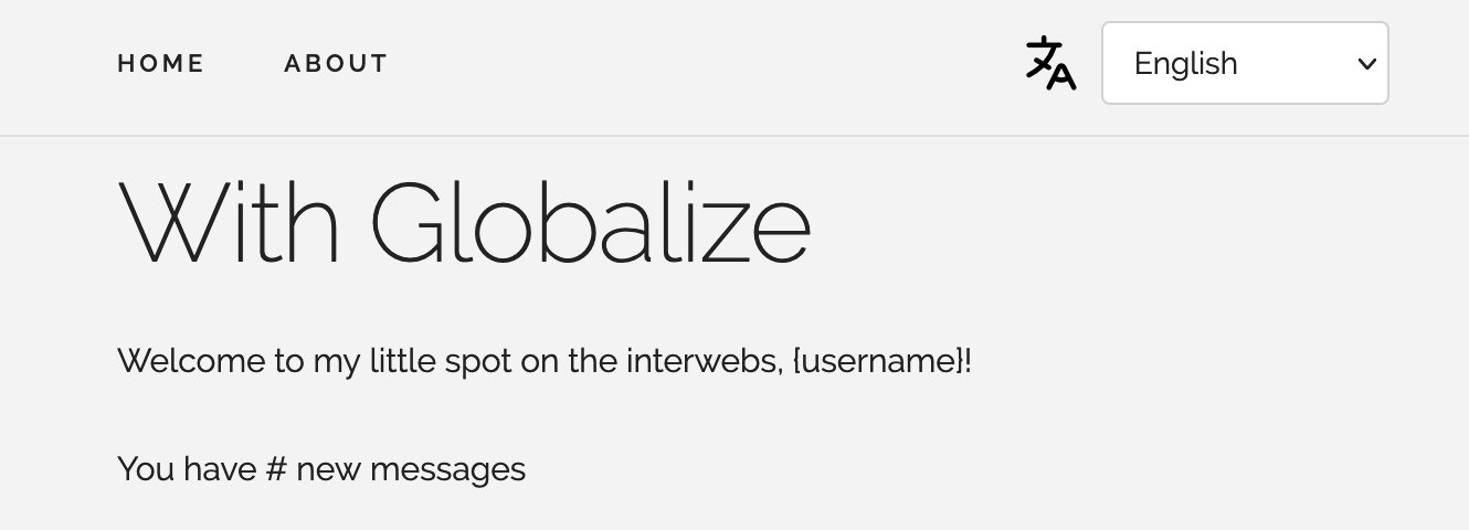 Globalize demo app | Phrase