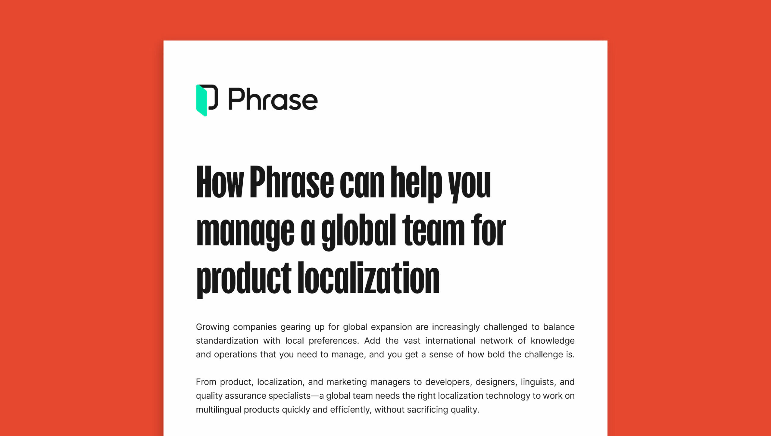 Manage global team guide featured image | Phrase