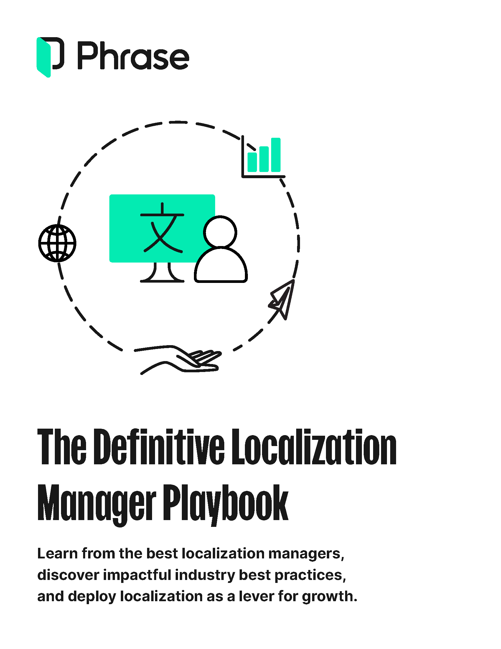 Localization manager playbook cover | Phrase