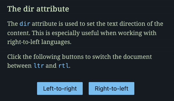 Firefox reflowing the page according to the html element’s dir attribute.