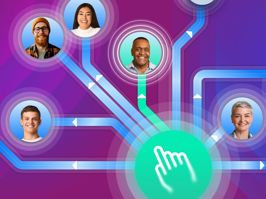 Abstract illustration showing interconnected tools and systems, symbolizing vendor-agnostic innovation and flexible technology integration.