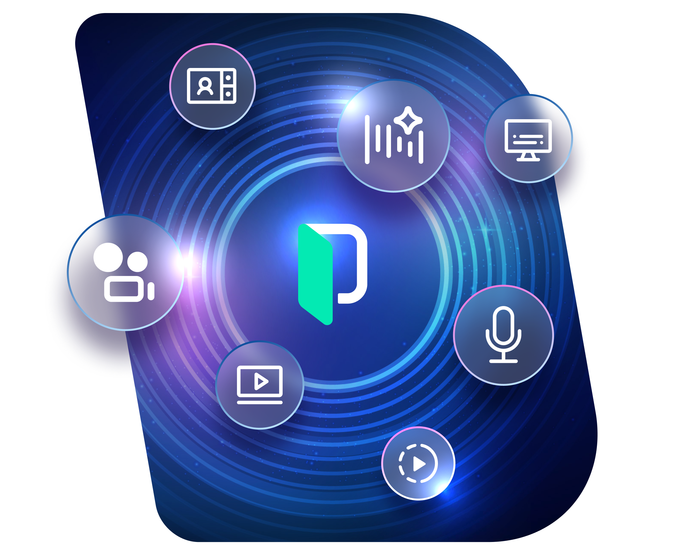 Illustration representing global platform expansion, with interconnected devices and location markers highlighting international reach and scalability.