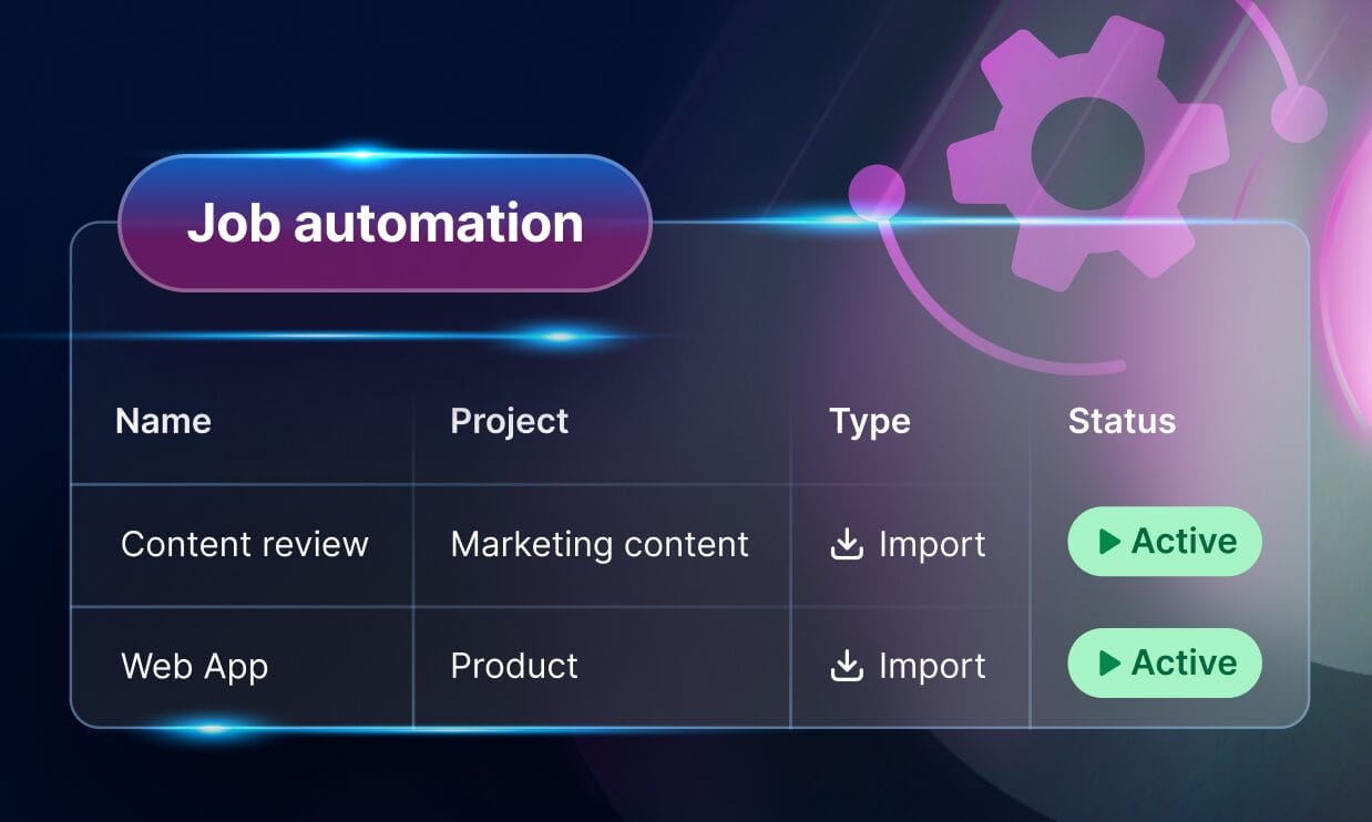 automate job creation with Phrase