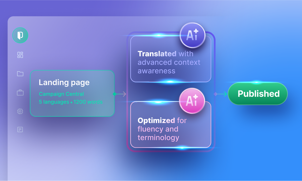Illustration showing the launch of PACS by Phrase