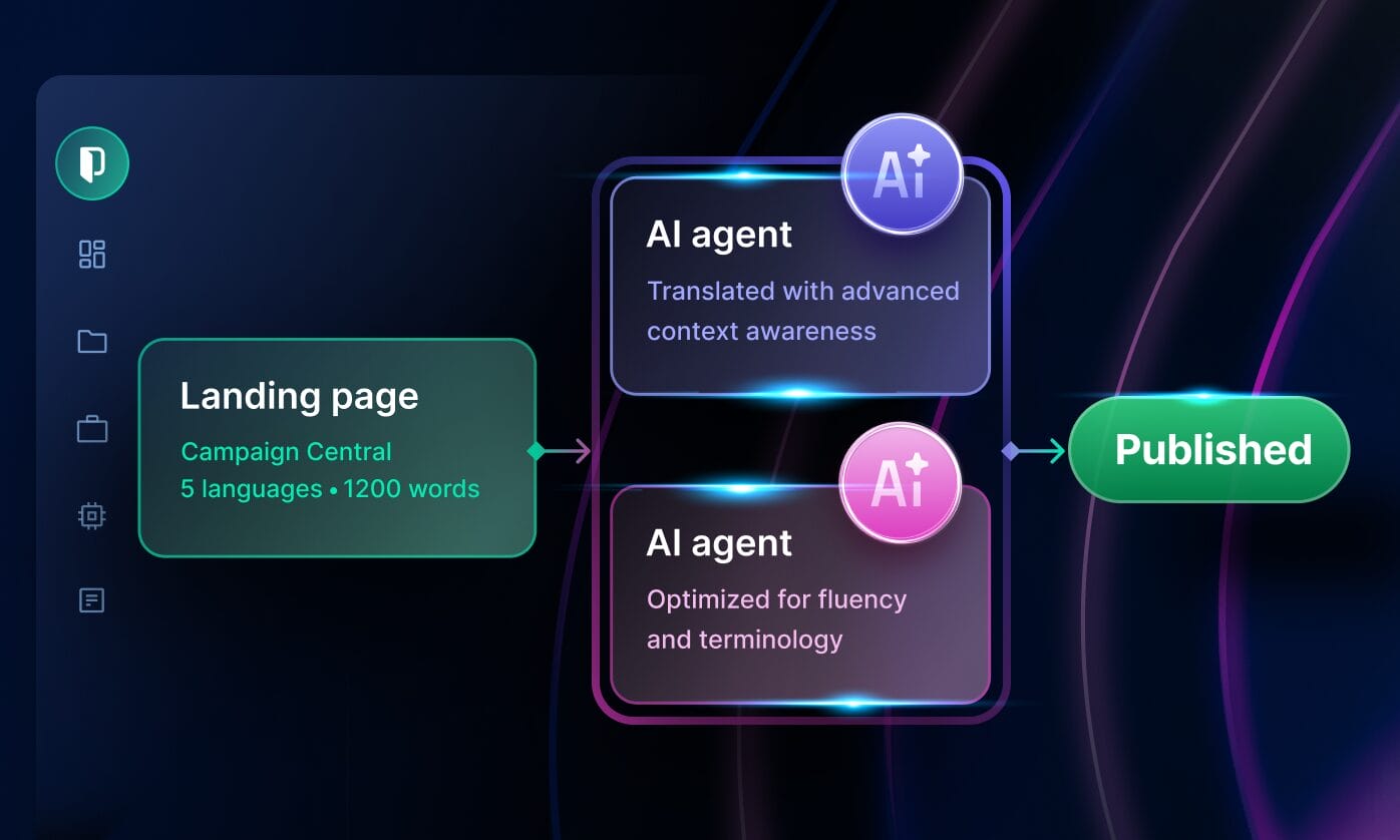 Illustration showing the launch of PACS by Phrase