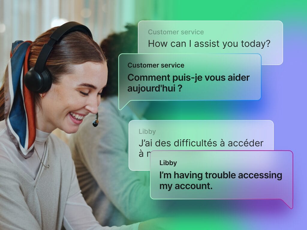 Visual representation of Phrase Language AI enabling smarter translation, featuring connected icons for MT selection, AI agents, quality checks, and automation.
