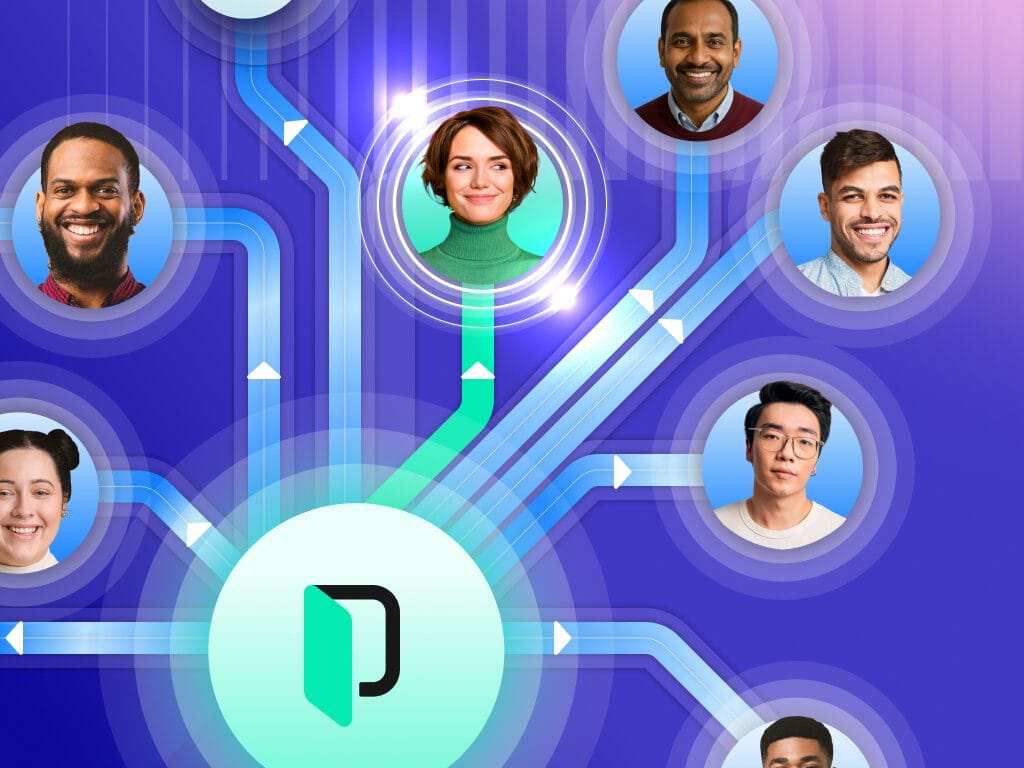 コラボレーションのために構築されたPhraseを示すグラフィック。チームがローカリゼーションのワークフローで一緒に作業している様子を表しています。