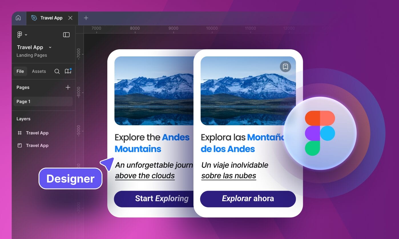 Illustration showing an automated translation workflow where content moves through AI translation and quality evaluation checks before being marked production-ready, representing scalable, enterprise-grade localization with built-in quality control.